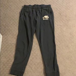 Roots straight leg charcoal grey sweatpants